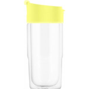 SIGG sklenený cestovný hrnček Nova Ultra Lemon, 0,37 l
