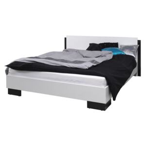 Manželská posteľ 160 cm Laurenia (čierna) (s roštom). Akcia -33%. Vlastná spoľahlivá doprava až k Vám domov
