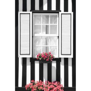 Umelecká fotografia Black and White Striped Window, Philippe Hugonnard
