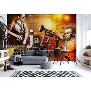 Fototapeta - Jazz Music Vliesová tapeta - 416x254 cm