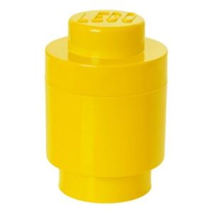 Žltý úložný okrúhly box LEGO®, ⌀ 12,5 cm