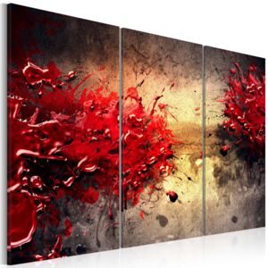 Obraz na plátne Bimago - Červený splash 60x40 cm