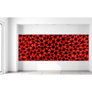 Gario Fototapeta Červené stĺpiky 3D Rozmery (š x v): 268 x 100 cm, Materiál: Latexová (lepidlo zadarmo)