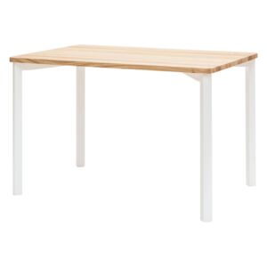 RAGABA Triventi jedálenský stôl obdĺžnik - oblé nohy, jaseň/biela