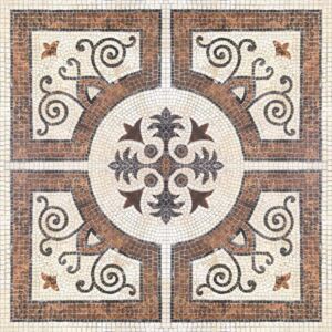 Mindthegap Byzantine tile, oranžová/hnedá/sépia/farebná skupina hnedá + béžová/farebná skupina oranžová