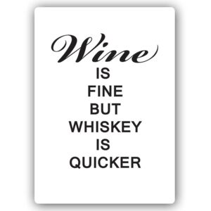 Kovový obraz - Wine And Whiskey