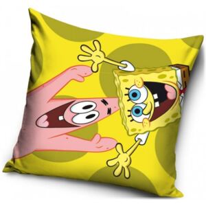 Carbotex · Obliečka na vankúš SpongeBob a Patrick - 40 x 40 cm