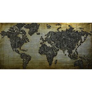 OLEJOMAĽBA, mapa sveta, 150/70 cm, Monee