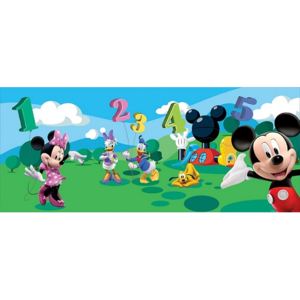 Výpredaj - Detská fototapeta panoramatická vliesová Mickey Mouse a priatelia