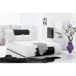 Čalúnená posteľ VIKI + matrac DE LUX, 200x200, madryt 1100