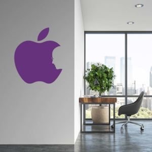 GLIX Apple Jobs - samolepka na stenu Fialová 60x50 cm