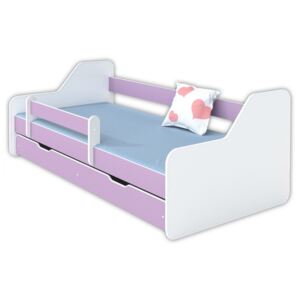 Detská posteľ Dione 160x80 fialová (bez úložného priestoru)