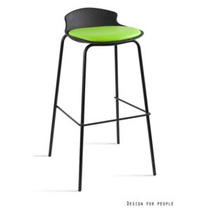 Barová stolička Duke čierna zelená