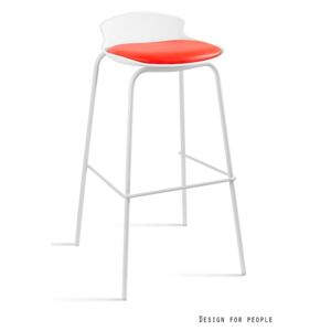 Barová stolička Duke biela červená