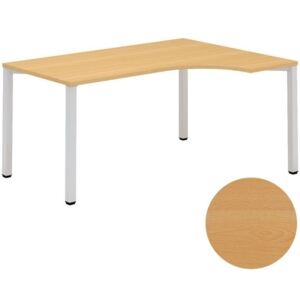 Rohový písací stôl CLASSIC B, pravý, dezén buk
