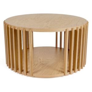 Odkladací stolík z dubového dreva Woodman Drum, ø 83 cm