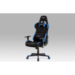 Kancelárská stolička KA-F02 BLUE modrá / čierná Autronic