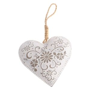 Závesná kovová dekorácia v tvare srdca Dakls Flowers