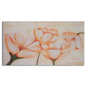 Obraz CARO - Light Orange Flowers 40x30 cm