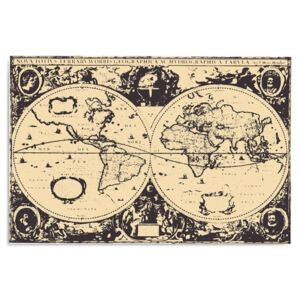 Obraz CARO - Vintage World Map 50x40 cm