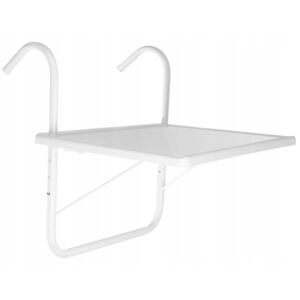ISO Závesný balkónový stolík - biely, 12179