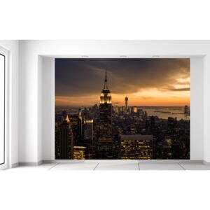 Gario Fototapeta New York pri západe slnka Materiál: Latexová (lepidlo zadarmo), Veľkosť: 200 x 150 cm