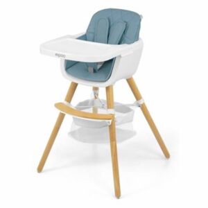 Milly Mally Luxusné jedálenský stolček, kresielko Espoo 2v1. modrá Milly Mally 116251