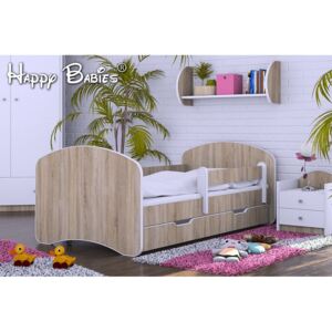MAXMAX Dětská postel se šuplíkem 180x90 cm - TMAVÝ DUB