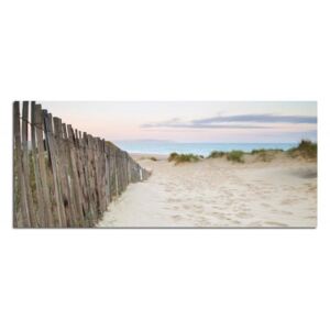 Obraz CARO - Sand Dunes On The Beach At Sunset 70x25 cm