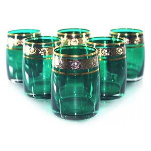 Farebné poháre na vodu Ideal zelené 250 ml, 6 ks