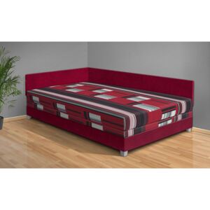 Nabytekmorava Čalúnená posteľ Aneta 110x200 cm farba čalounění: bordo/53696-1028