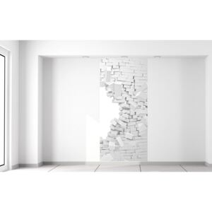 Gario Fototapeta Zničená stena z tehiel Rozmery (š x v): 95 x 205 cm, Materiál: Latexová (lepidlo zadarmo)