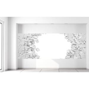 Gario Fototapeta Zničená stena z tehiel Rozmery (š x v): 268 x 100 cm, Materiál: Latexová (lepidlo zadarmo)