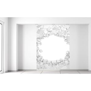 Gario Fototapeta Zničená stena z tehiel Rozmery (š x v): 150 x 200 cm, Materiál: Latexová (lepidlo zadarmo)