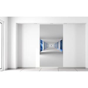 Gario Fototapeta Chodba a modrý vesmír Rozmery (š x v): 110 x 200 cm, Materiál: Samolepiaca