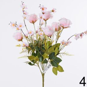 Kytica ruža ružová - Umelé kvety