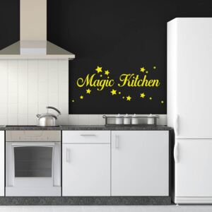 GLIX Magic kitchen - nálepka na stenu Žltá 50x20 cm