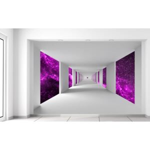 Gario Fototapeta Chodba a fialový vesmír Materiál: Samolepiaca, Veľkosť: 200 x 135 cm