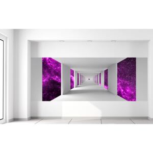Gario Fototapeta Chodba a fialový vesmír Materiál: Samolepiaca, Veľkosť: 268 x 100 cm