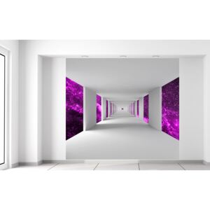 Gario Fototapeta Chodba a fialový vesmír Materiál: Latexová (lepidlo zadarmo), Veľkosť: 268 x 240 cm
