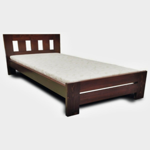 Drevená posteľ KUBA - smrek vyvýšená 200x80 - smrek
