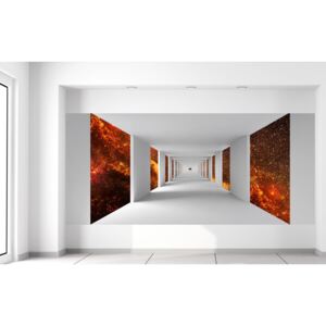 Gario Fototapeta Chodba a ohnivý vesmír Materiál: Samolepiaca, Veľkosť: 536 x 240 cm