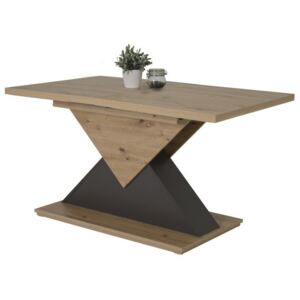 Jedálenský stôl LIV T dub artisan/antracit