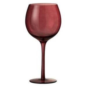 Pohár ružový bordový sklenený 12ks set na víno PEACH PERFECT