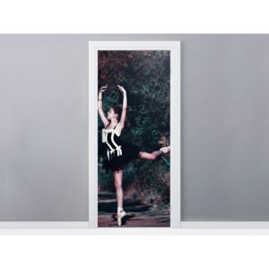 Gario Samolepiaca fólia na dvere Krásna baletka v čiernom 95x205cm