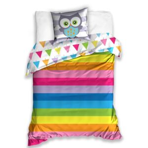 Obojstranná obliečka pre deti na posteľ s dúhovými farbami