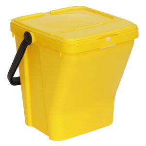 Plastové odpadkové koše ECOTOP II, žltá