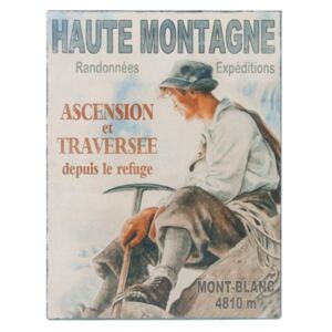 Nástenná ceduľa Antic Line Haute Montagne, 25 x 33 cm