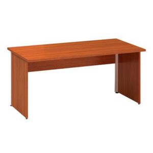 Kancelársky stôl Alfa 100, 160 x 80 x 73,5 cm, rovné vyhotovenie, dezén čerešňa