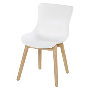 Záhradná stolička SOPHIE TEAK - Biela